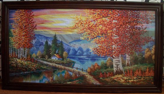 Работа «Пурпурный рассвет»