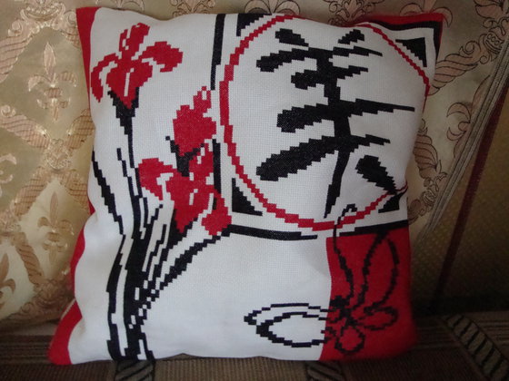 Работа «ирисы и бабочка»