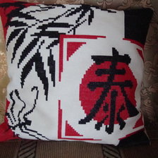 Работа «листья бамбука и бабочка»