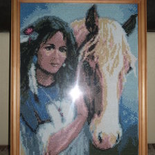 Работа «девушка с лошадью»