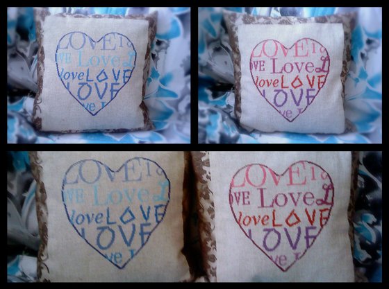 Работа «подушки любовь»