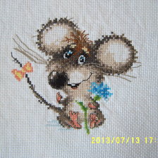 Работа «влюбленный мышенок»