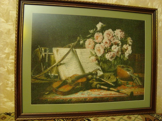 Работа «Схема ГК, Размер 300х223. Нитки DMC 100 цветов+ 76 блендов.»