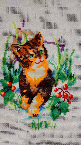 Работа «Весёлый котёнок»