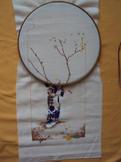 Работа «Гейша Осень.Промежуточный вариант.»