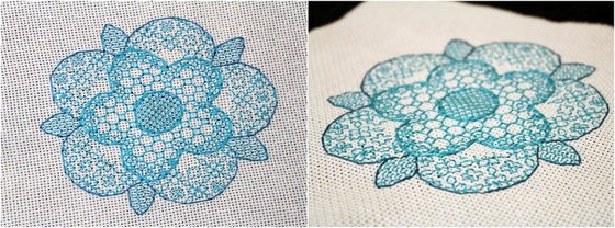 Работа «Середина для подушки в стиле блэкворк.»