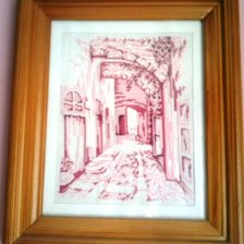 Работа «Розовый город»