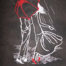 Работа «Пара под зонтом»