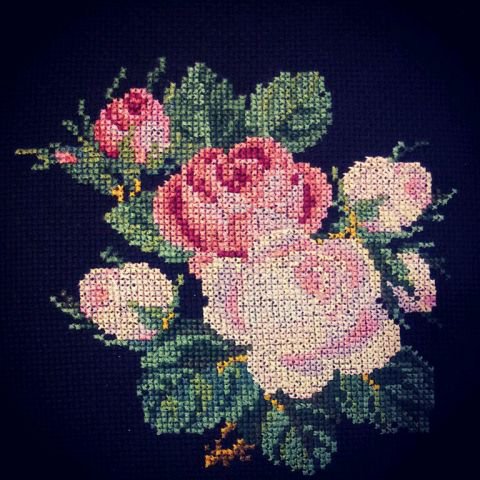 Работа «ретро-розы»