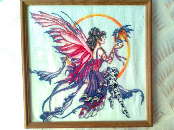 Работа «фея с дракончиком»