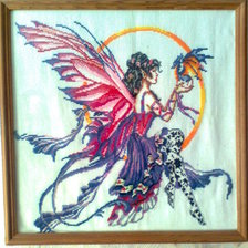 Работа «фея с дракончиком»