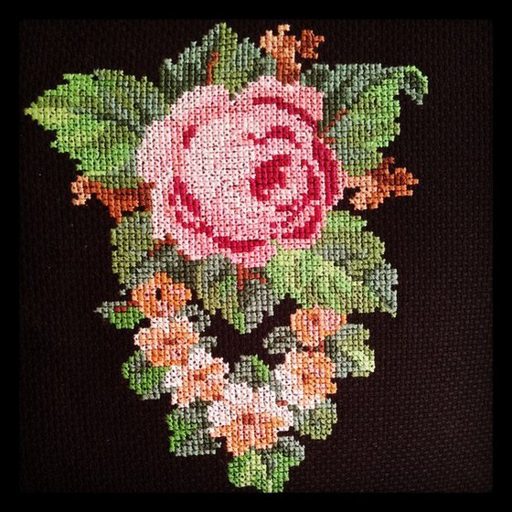 Работа «ретро-роза»