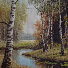 Работа «Березовая роща 55х70»