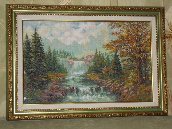 Работа «Горный водопад»