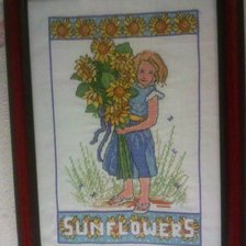 Работа «девочка с подсолнухами»