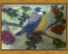 Работа «птичка на рябине»