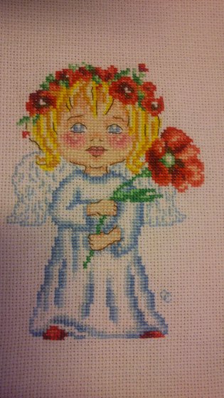 Работа «Цветок на счастье - мак»