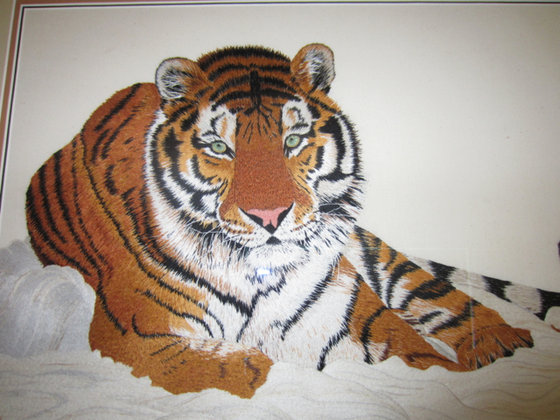 Работа «Тигр, гладь»