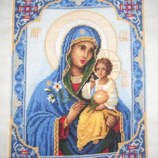 Работа «икона Божьей Матери "Неувядаемый цвет"»