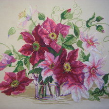 Работа «Клематисы.»