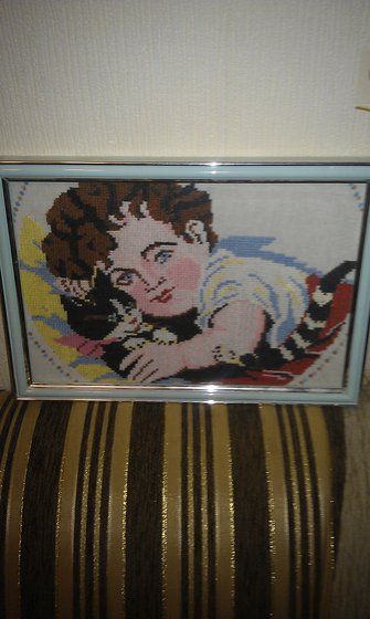 Работа «МАЛЫШ С КОТЕНКОМ»