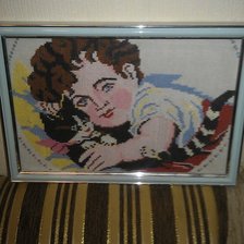 Работа «МАЛЫШ С КОТЕНКОМ»