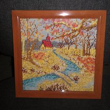 Работа «пейзаж бисером»