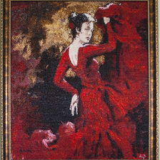 Работа «FLAME(ПЛАМЯ) вышивка бисером»