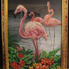 Работа «Розовый фламинго»