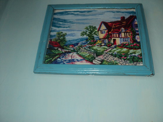 Работа «Домик в цветах»