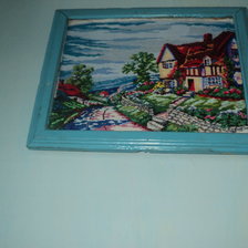 Работа «Домик в цветах»