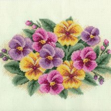 Работа «Анютины глазки»