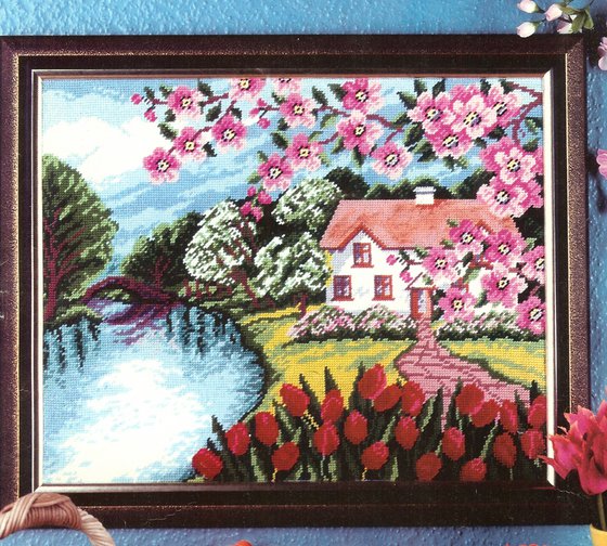 Работа «Domik i tulpany»