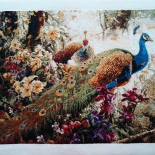 Работа «Павлины в лесу»