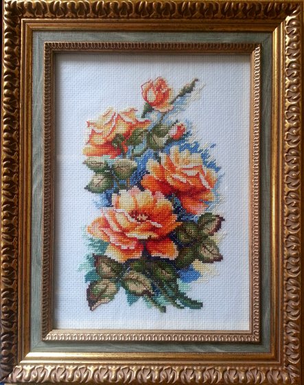 Работа «Букет роз»