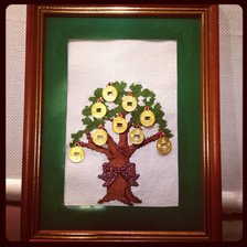 Работа «Денежное дерево (подбор ниток)»
