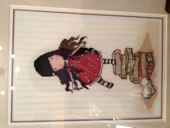 Работа «К новым высотам знаний (подбор ниток)»