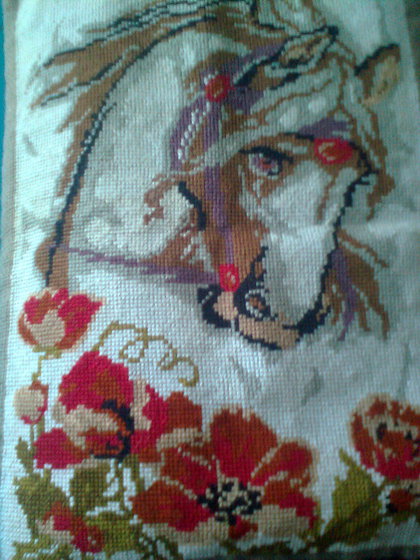 Работа «Лошадь в маках»