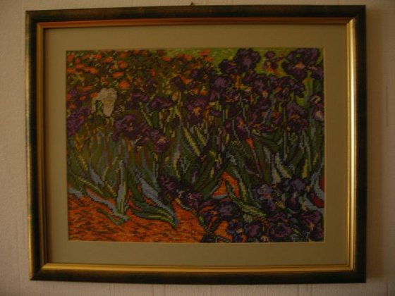 Работа «Irysy wg. V. Van Gogha»