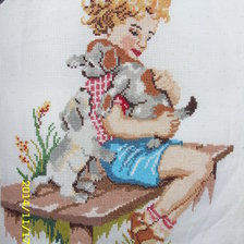 Работа «Мальчик с собачкой»