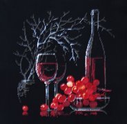 Работа «Натюрморт с вином»