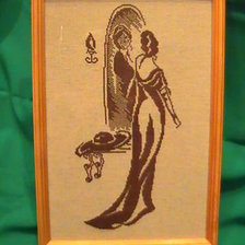 Работа «Дама у зеркала»