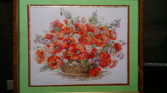 Работа «Корзина маков»