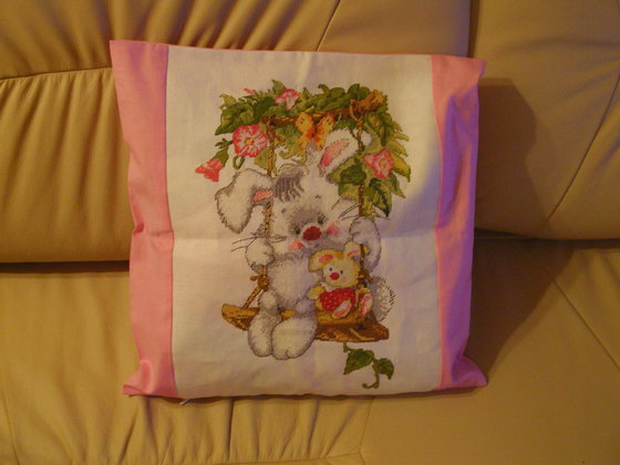 Работа «подушка-зайка»