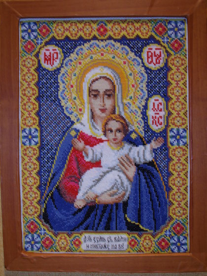 Работа «Леушинская Богоматерь»