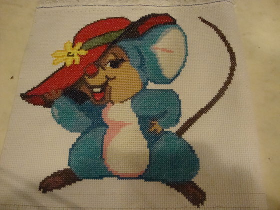 Работа «мышка в шляпке»