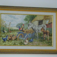 Работа «Сельское утро»