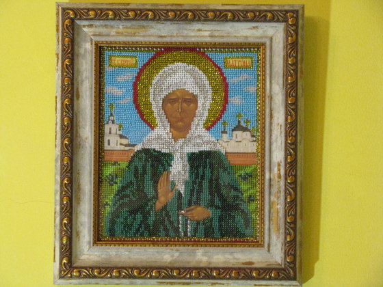 Работа «Икона Святой бл. Матроны»