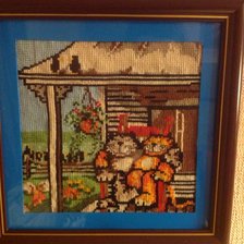 Работа «Коты в деревне»