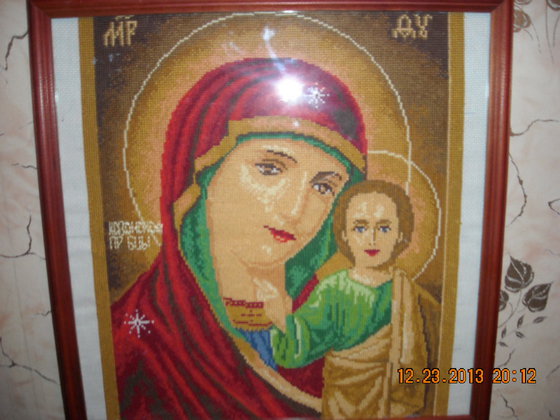 Работа «Казанская Божья Матерь»